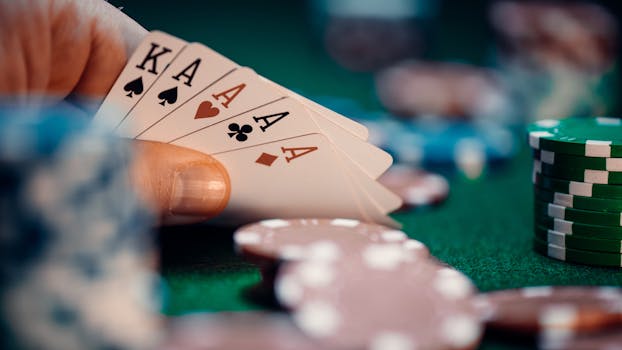 Mesa de cartas estilo poker — arte conceitual A97Casino